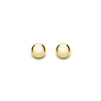 9ct Yellow Gold 3mm ball stud earrings complete with presentation box