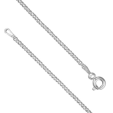 Silver 24inch/60cms belcher link Chain complete with presentation box