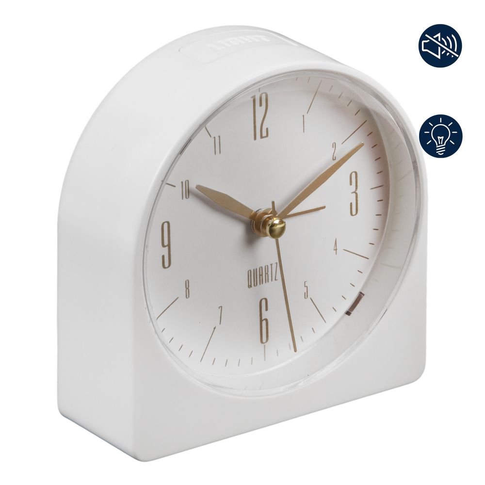 White case Alarm Clock, 1 Year Guarantee
