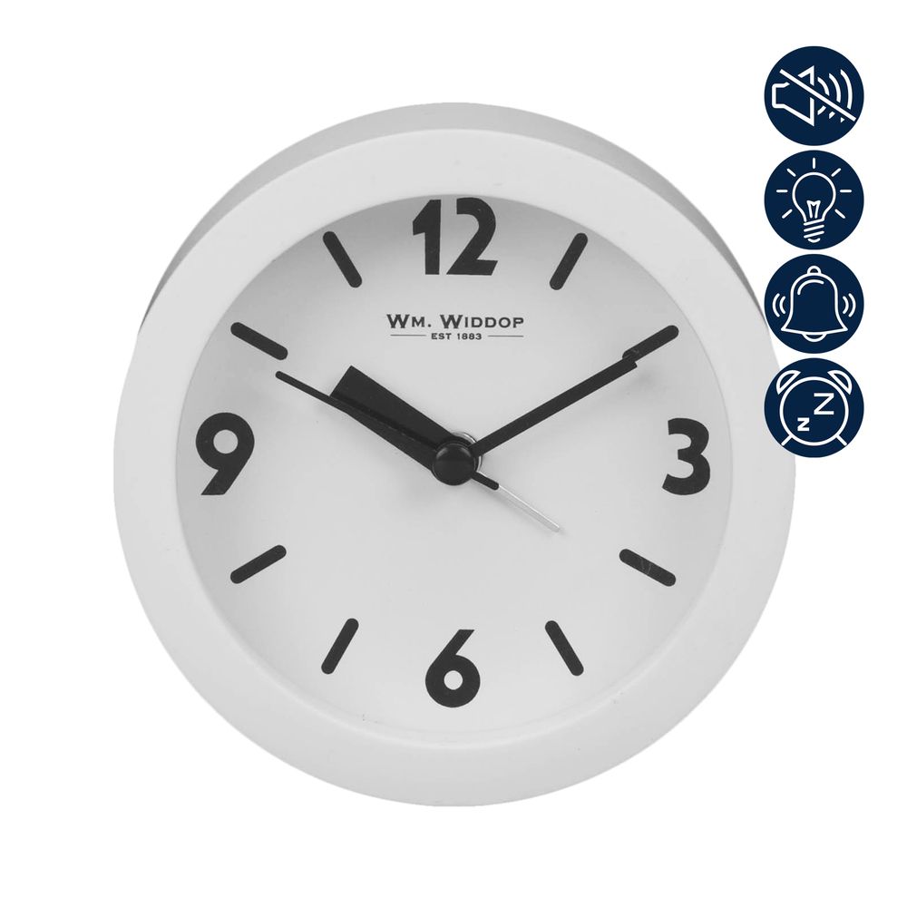 White case Alarm Clock, 1 Year Guarantee