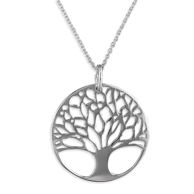 Silver Tree Of Life Pendant and Chain complete with presentation box