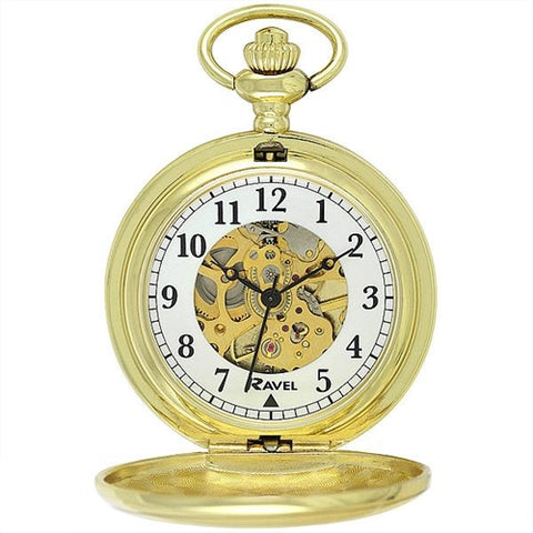 Goldplated Pocket Watch complete with Albert Chain