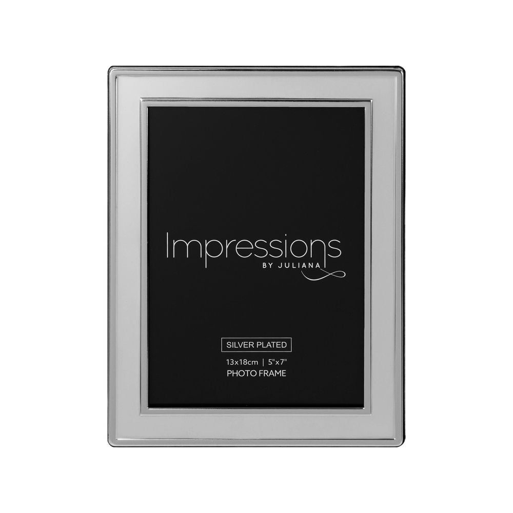 Silverplated 5inch x 7inch / 13cms x 18cms Photo Frame