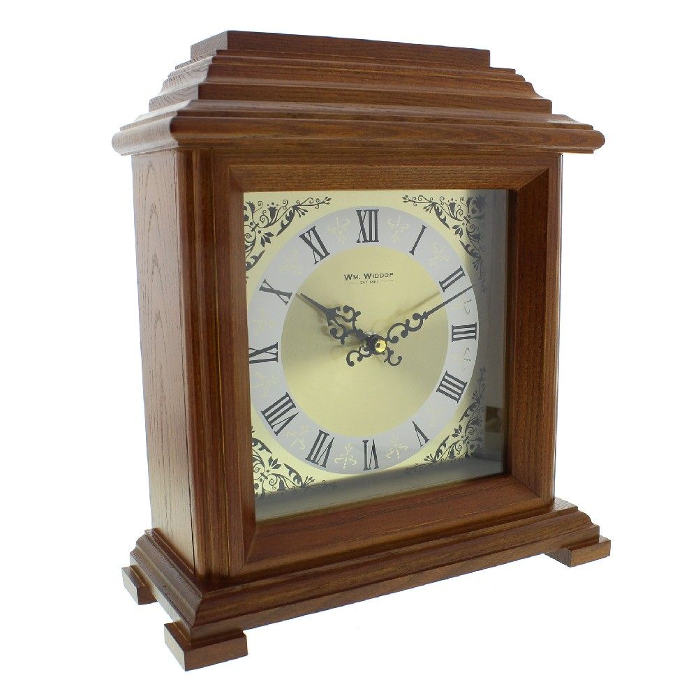 Wooden Mantel Clock, 1 Year Guarantee