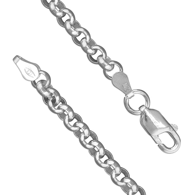Silver 20inch/51cms belcher link Chain complete with presentation box