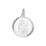 Silver St. Christopher and Chain complete with presentation box