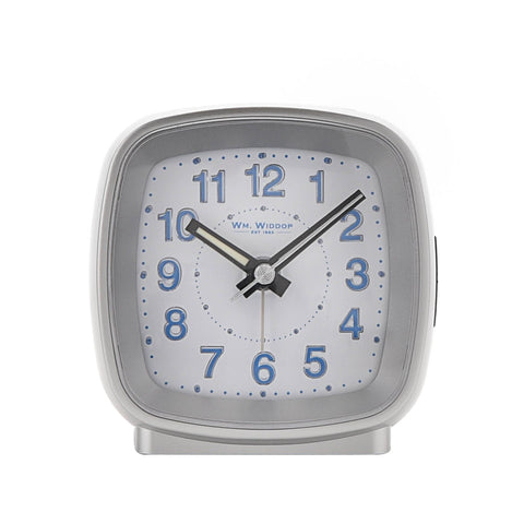 Silver case Alarm Clock, 1 Year Guarantee