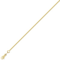 9ct Gold 18inch/45cms square trace link Chain complete with presentation box