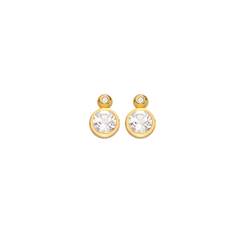 Hot Diamonds X Gemstone White Topaz Earrings complete with presentation box