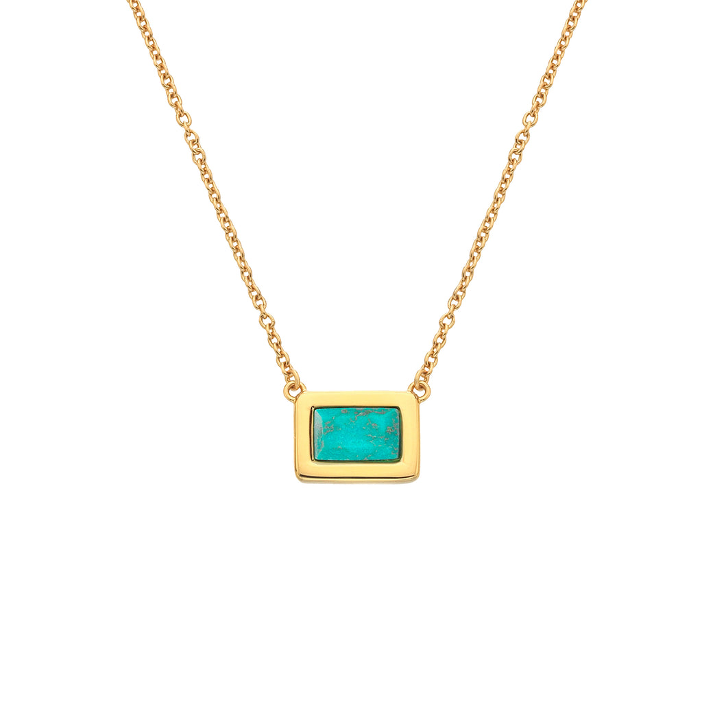 Hot Diamonds X Gemstone Turquoise Necklet complete with presentation box