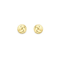 9ct Gold stud earrings complete with presentation box