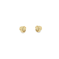 9ct Gold knot stud earrings complete with presentation box