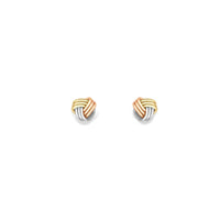 9ct Gold knot stud earrings complete with presentation box