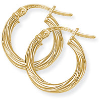 9ct Gold Hoop Earrings