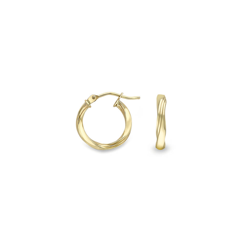 9ct Gold Hoop Earrings complete with presentation box
