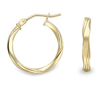 9ct Gold Hoop Earrings