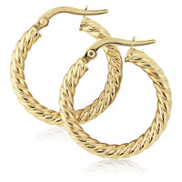 9ct Gold Hoop Earrings