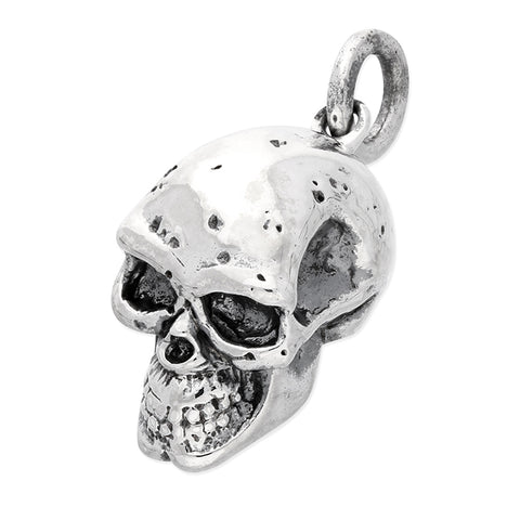 Silver Skull and Chain pendant complete with presentation box