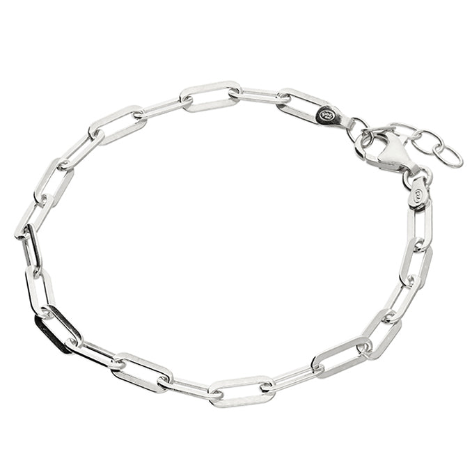 Silver Paper Clip Link Bracelet complete with presentation box