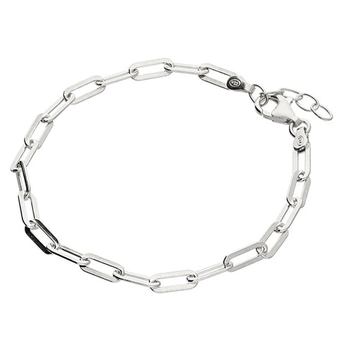 Silver Paper Clip Link Bracelet complete with presentation box