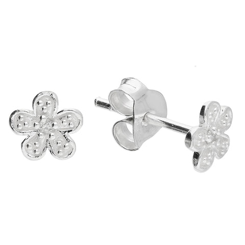 Silver Cubic Zirconia stud earrings complete with presentation box