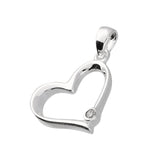 Silver Cubic Zirconia pendant and chain complete with presentation box