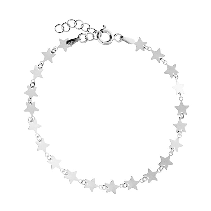Silver Star Link linked Bracelet complete with presentation box