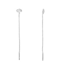 Silver Tree of Life pull through earrings complete with presentation box