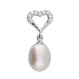 Silver Freshwater Pearl pendant and chain complete with presentation box