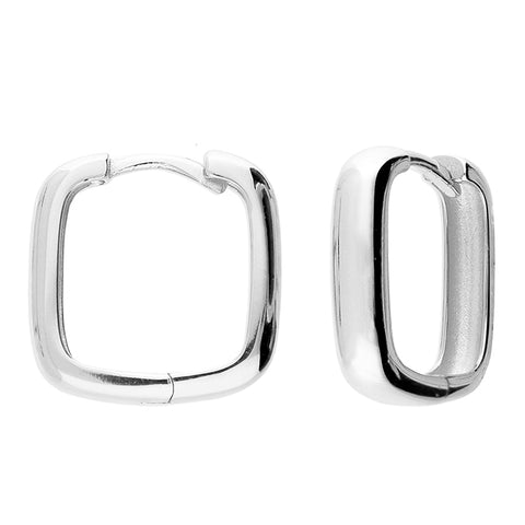 Silver Creole hoop earrings complete with presentation box