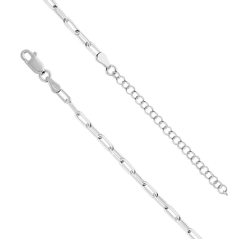Silver 18inches/46cms Paper Chain complete with presentation box