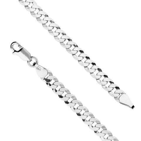 Silver 20inch/51cms curb link Chain complete with presentation box