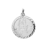 Silver St. Christopher and Chain complete with presentation box