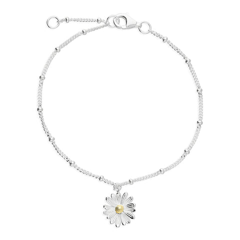 Silver Daisy Bracelet complete with presentation box