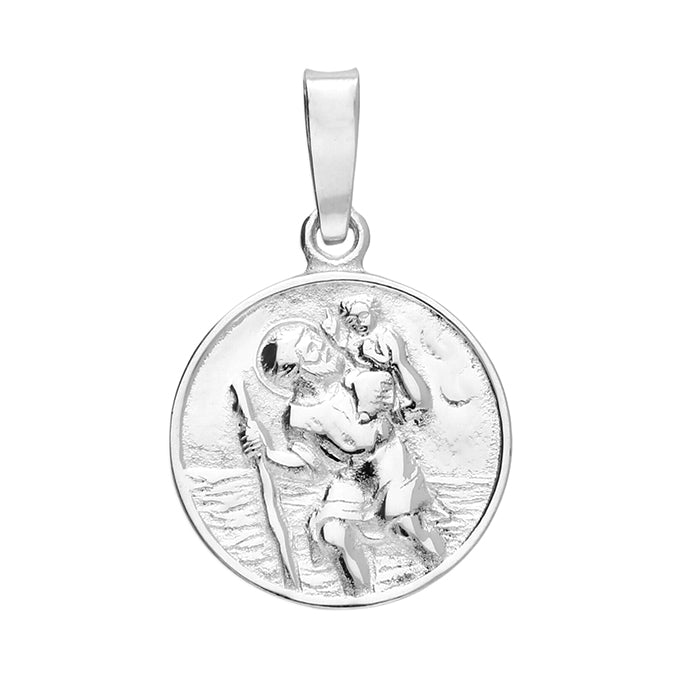 Silver St. Christopher and Chain complete with presentation box