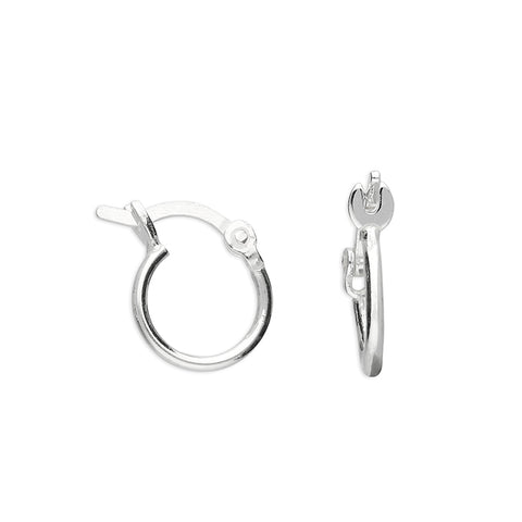 Silver Creole hoop earrings complete with presentation box