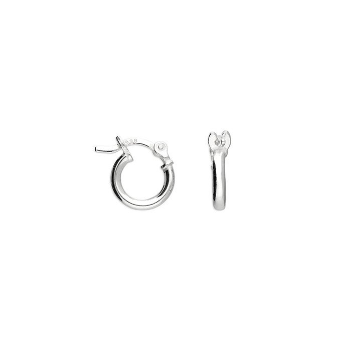 Silver Creole hoop earrings complete with presentation box