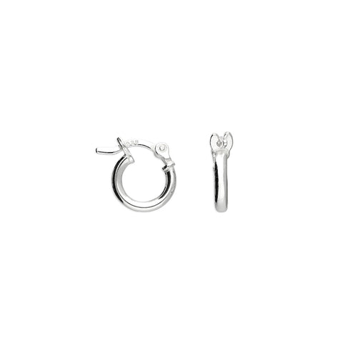 Silver Creole hoop earrings complete with presentation box