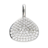 Silver Cubic Zirconia pendant and chain complete with presentation box