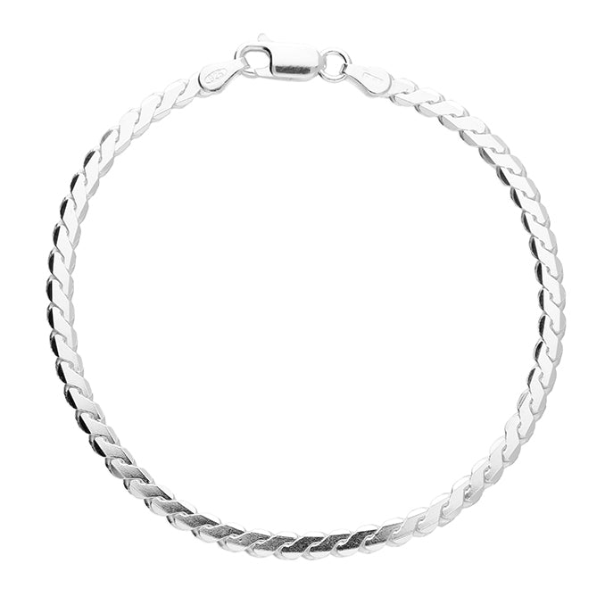 Silver Serpentine Link Bracelet complete with presentation box