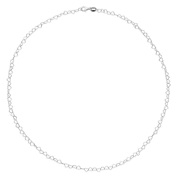 Silver Heart necklet complete with presentation box