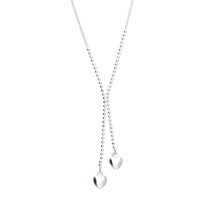 Silver plain pendant and chain complete with presentation box