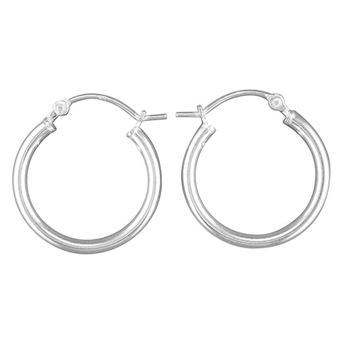 Silver Creole hoop earrings complete with presentation box
