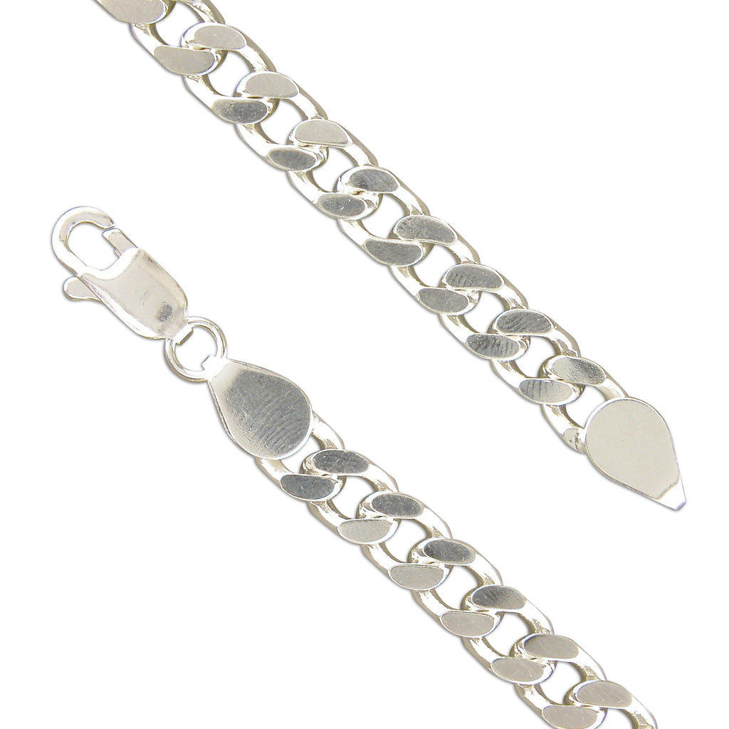 Silver Men's 24ins/51cms Curb Chain complete with presentation box