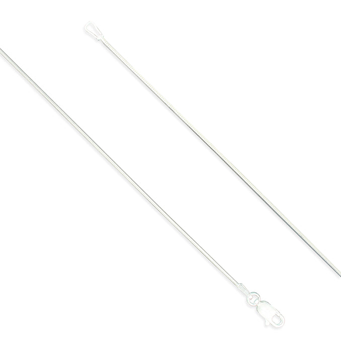 Silver 18inch/46cms snake link Chain complete with presentation box