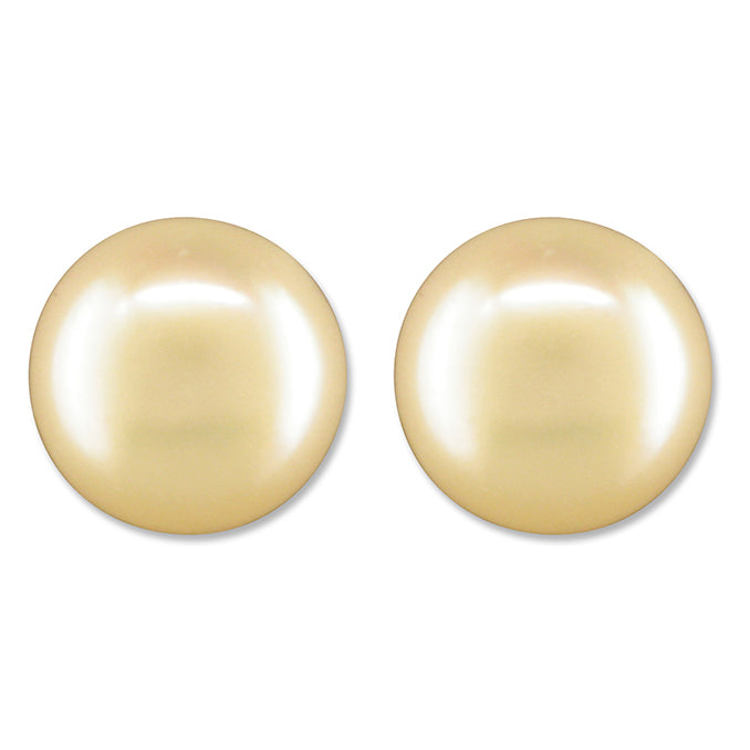 Silver Freshwater Pearl round stud earrings complete with presentation box