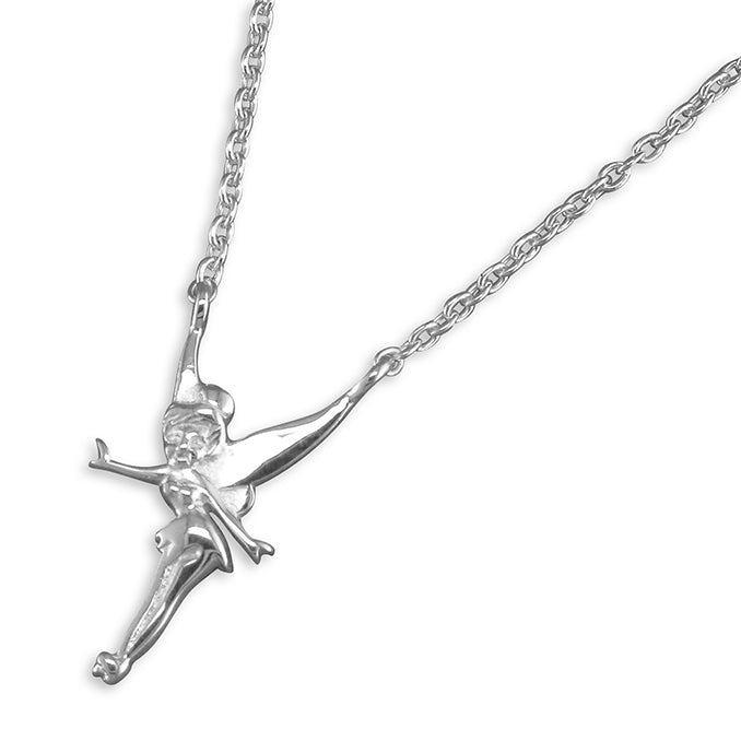 Silver plain pendant and chain complete with presentation box