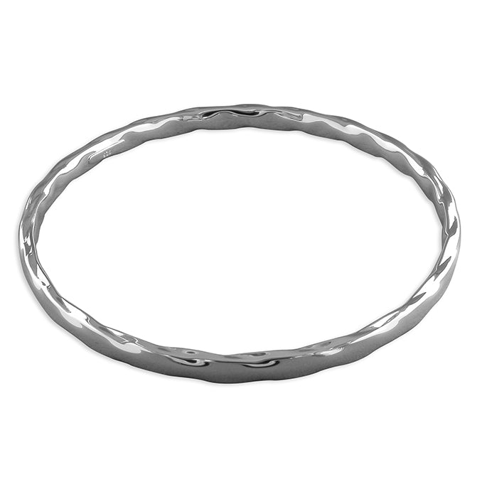 Silver twist slave bangle complete with presentation box