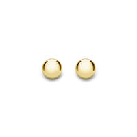 9ct Yellow Gold 3mm ball stud earrings complete with presentation box