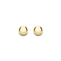 9ct Yellow Gold 5mm ball stud earrings complete with presentation box